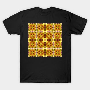 Patchwork Quilt Pattern with Ornate Checks T-Shirt